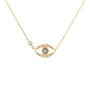 Load image into Gallery viewer, Grey Rosecut Diamond Eye Necklace