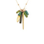 Load image into Gallery viewer, Tourmaline and Gold Charm Necklace
