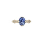 Load image into Gallery viewer, Blue Sapphire Rosebud Ring