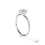 Load image into Gallery viewer, 4 Prong Solitaire Pave Engagement Ring