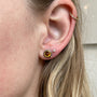Load image into Gallery viewer, Citrine and Diamond Studs