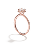 Load image into Gallery viewer, Halo Pave Ring Mounting