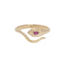 Load image into Gallery viewer, Ruby and Diamond Cobra Ring