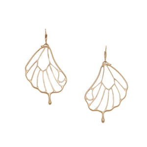 Gold Papillon Earrings
