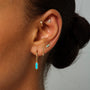Load image into Gallery viewer, Astra Didi Hexa Turquoise & Diamond Stud