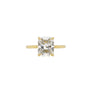 Load image into Gallery viewer, Cushion Diamond Prong Set Yellow Gold Engagement Ring