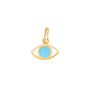 Load image into Gallery viewer, 18k yellow gold and resin eye pendant by Gigi Clozeau - chain sold seperately.