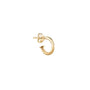 Load image into Gallery viewer, 9k yellow gold hoop with a stud post from Metier by Tomfoolery