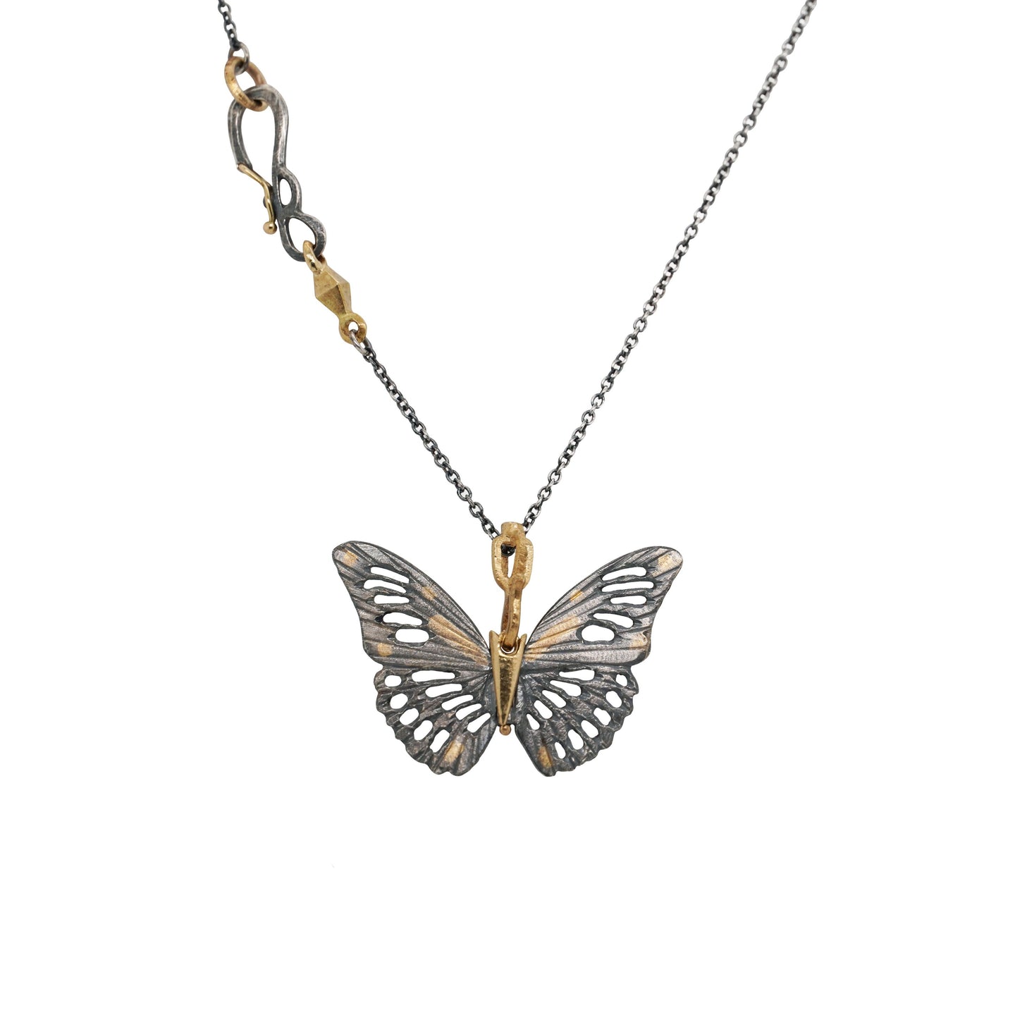 Silver & Gold Monarch Necklace