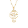 Load image into Gallery viewer, Dream Maker Open Eye Diamond Octagonal Pendant Necklace