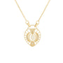 Load image into Gallery viewer, Dream Maker Pear Diamond Moon & Star Heart Necklace