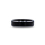 Load image into Gallery viewer, Aston Brushed Black Tungsten Carbide Band | Art + Soul Gallery
