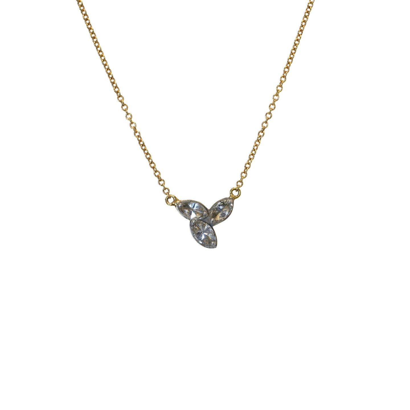 Inverted Marquise Diamond Necklace
