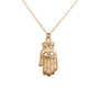 Load image into Gallery viewer, Gold Evil Eye Hamsa Necklace
