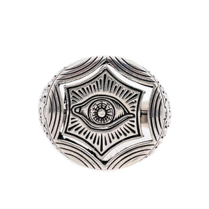 Eyes and Stars Signet Ring