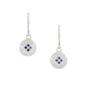 Load image into Gallery viewer, Blue Sapphire Four Star Wave Charm Earrings | Art + Soul Gallery
