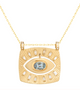 Load image into Gallery viewer, Tourmaline Eye and Diamonds Pendant