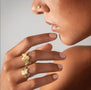 Load image into Gallery viewer, Wide Hammered Dot Band