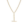Load image into Gallery viewer, Faux Toggle Oval Link Chain Necklace
