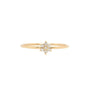 Load image into Gallery viewer, Prong Set Diamond Flower Ring
