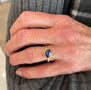 Load image into Gallery viewer, Rosecut Blue Sapphire Ring