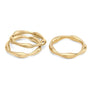 Load image into Gallery viewer, Gold Moto Stacking Rings | Art + Soul Gallery