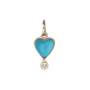 Load image into Gallery viewer, Turquoise and Diamond Byrdie Necklace