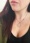 Load image into Gallery viewer, Polvere de Sogni Ruthenium Plated Sterling Silver Open Circle Necklace