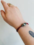 Load image into Gallery viewer, Tahitian Pearl + Red Multi Braided Cord Bracelet
