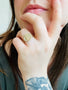 Load image into Gallery viewer, Moon + Stars Diamond Signet Ring

