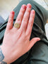 Load image into Gallery viewer, Diamond Evil Eye Signet Ring
