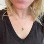 Load image into Gallery viewer, Rose Cut Green Tourmaline Necklace
