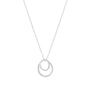 Load image into Gallery viewer, Sterling silver necklace with two small oval pendants on a delicate cable chain by Philippa Roberts.
