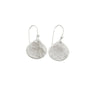 Load image into Gallery viewer, Small hammered drop earrings in silver or vermeil by Philippa Roberts, handmade textured metal drop earrings.
