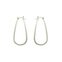 Load image into Gallery viewer, Handmade sterling silver teardrop hoop earrings by Philippa Roberts featuring organically shaped hoops, made in Oakland, CA.

