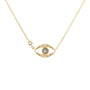 Load image into Gallery viewer, Grey Rosecut Diamond Eye Necklace
