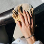 Load image into Gallery viewer, 25MM Double Beam Chain Bracelet with Tusk Clasp in Sterling Silver - Art + Soul Gallery
