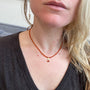 Load image into Gallery viewer, Matte Carnelian Beaded Necklace
