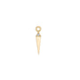 Load image into Gallery viewer, 9k yellow gold plaque with a single flush set white diamond from metier by Tomfoolery.
