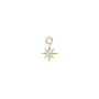 Load image into Gallery viewer, 9k yellow gold star plaque with a single rose cut diamond from Metier by Tomfoolery.
