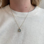 Load image into Gallery viewer, Aquamarine Sun and Diamonds Mini Locket Necklace - Art + Soul Gallery
