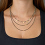 Load image into Gallery viewer, Pyrite Necklace with Gold Trios - Art + Soul Gallery
