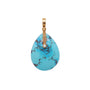 Load image into Gallery viewer, An Alex Sepkus pendant features a one-of-a-kind 21.82 ct Kazakhstan Turquiose set beneath an 18k yellow gold bail accented with a delicate diamond.
