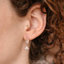Load image into Gallery viewer, Silver Night Charm Hoops
