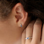Load image into Gallery viewer, Oval and Round Sapphire Studs
