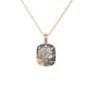 Load image into Gallery viewer, Aquamarine Sun and Diamonds Mini Locket Necklace - Art + Soul Gallery
