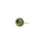 Load image into Gallery viewer, Green Tourmaline and Diamond Halo Ring

