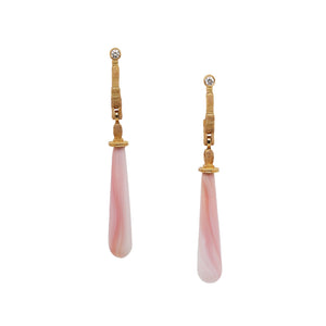 Pink Shell Sticks and Stones Earrings