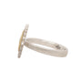 Load image into Gallery viewer, Two Tone Aquamarine and Sapphire ring
