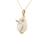 Load image into Gallery viewer, One Of A Kind Rainbow Moonstone Mouse Necklace

